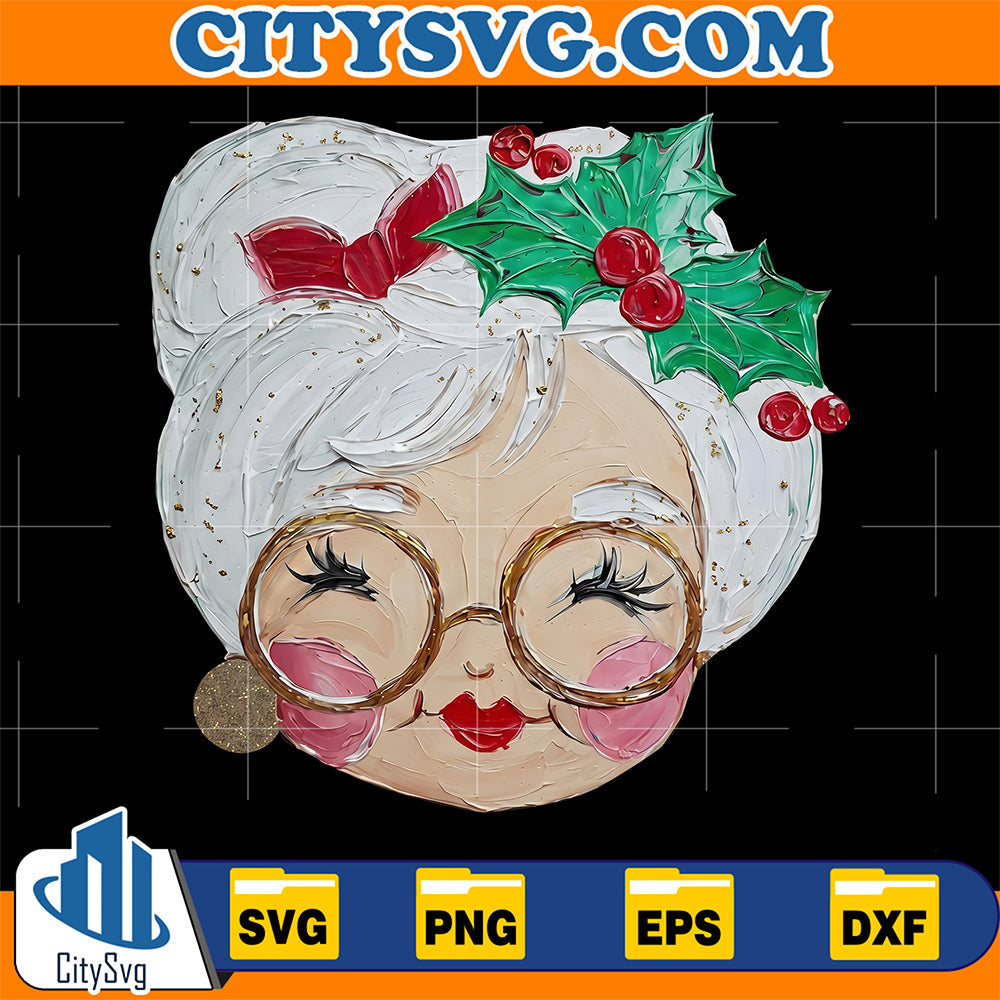 Christmas Glam Grandma Svg CitySvg