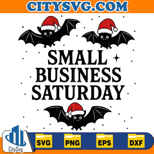 Christmas-Santa-Bat-Small-Business-Saturday-Svg