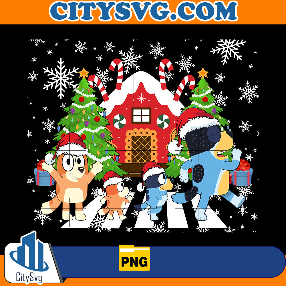 Christmas Family Bluey Png