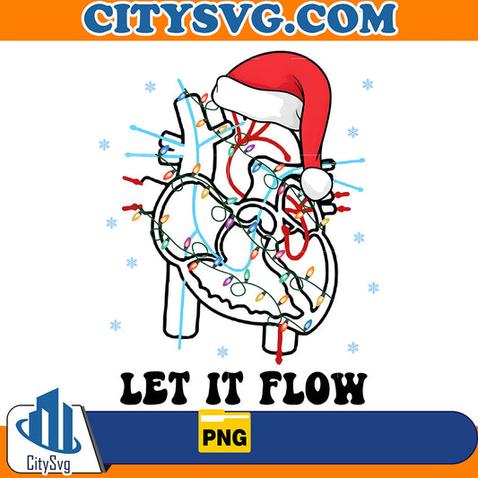 Christmas Cardiac Nurse Heart Anatomy Png CitySvg