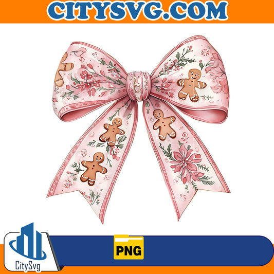 Christmas Coquette Bow Png CitySvg