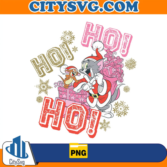 ChristmasHoHoHoTomAndJerryPng