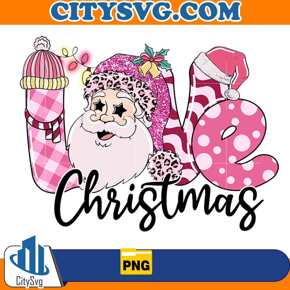 Love Christmas Santa Png CitySvg