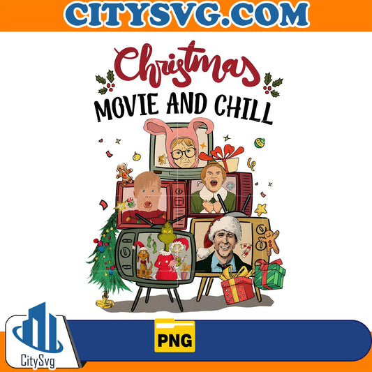 ChristmasMovieAndChillPng