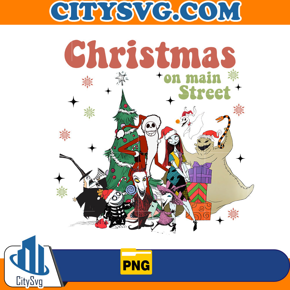 Christmas On main Street Png CitySvg