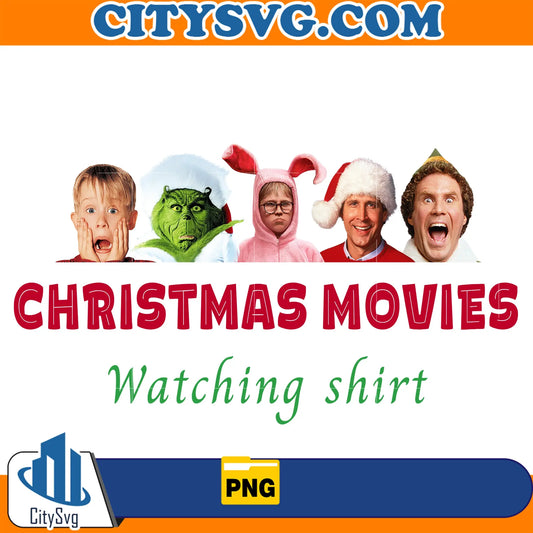 ChristmasMoviesWatchingShirtPng