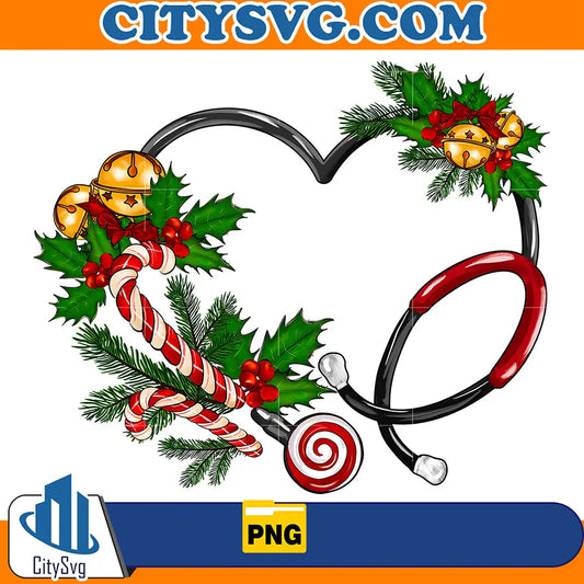 ChristmasNurseLoveStethoscopePng