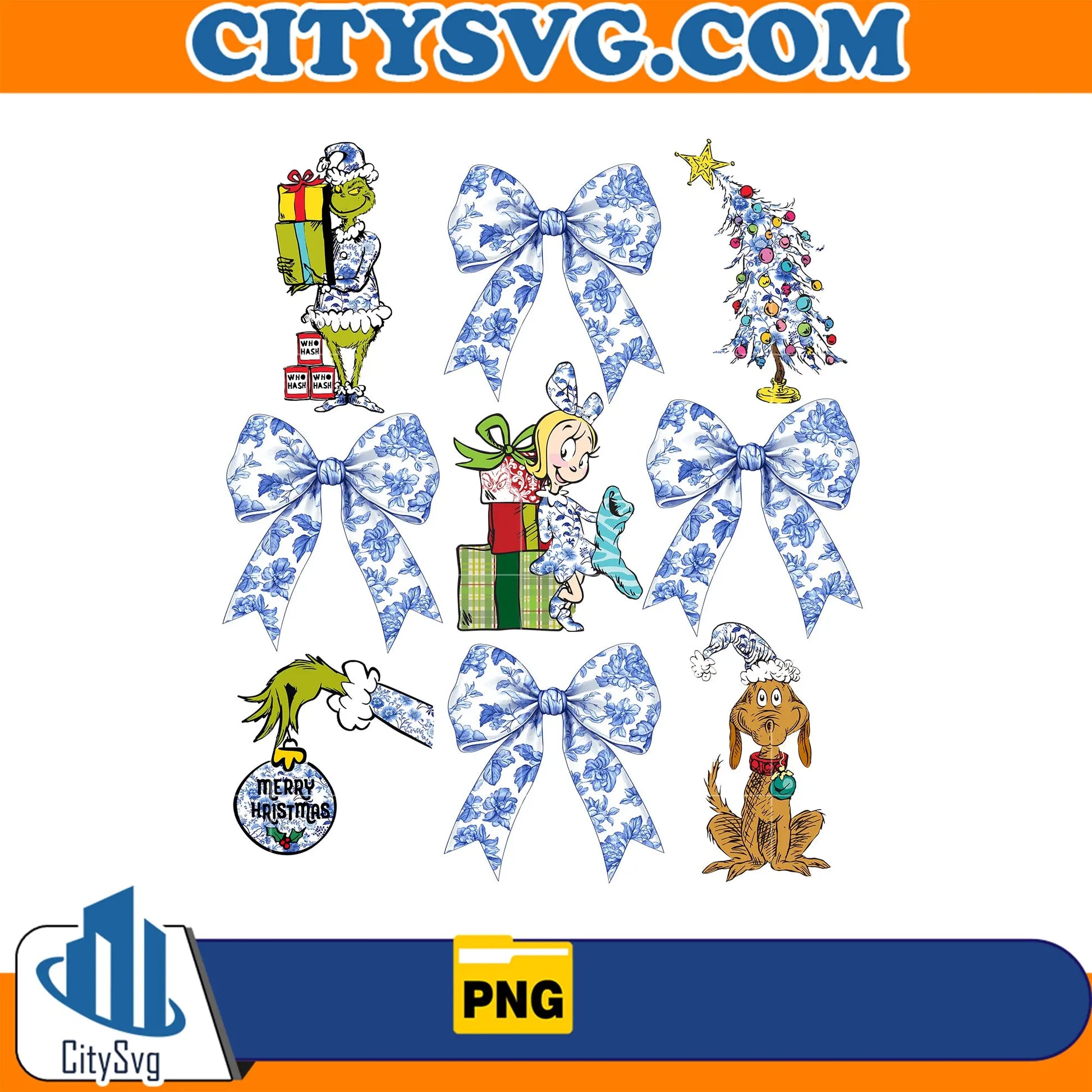 ChristmasSnowGrinchPng
