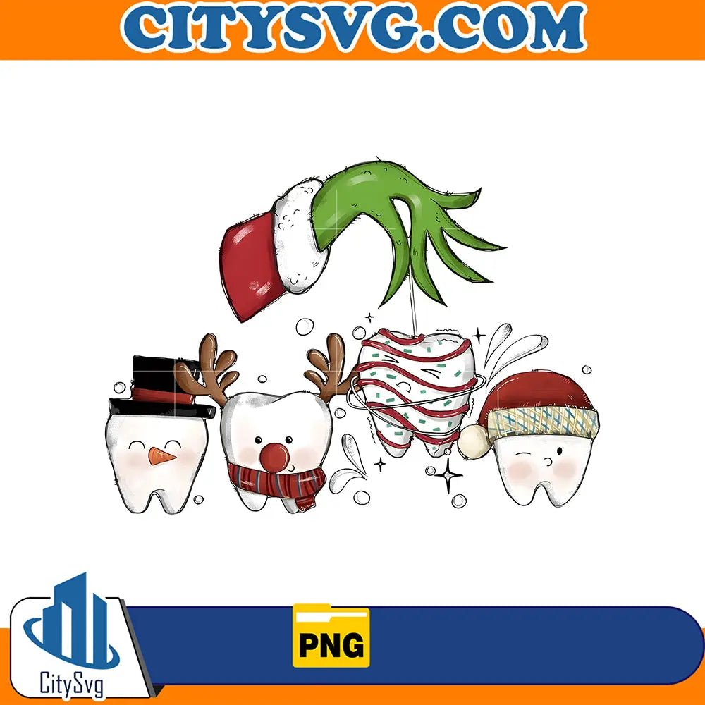 ChristmasToothGrinchDentistPng