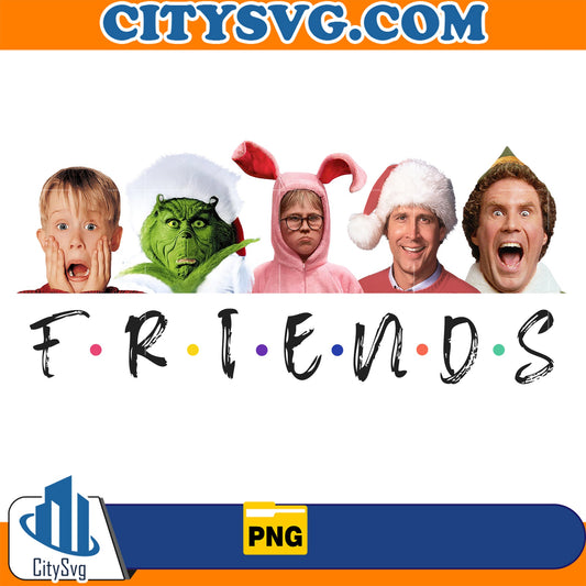 Friends Christmas Movies Png CitySvg