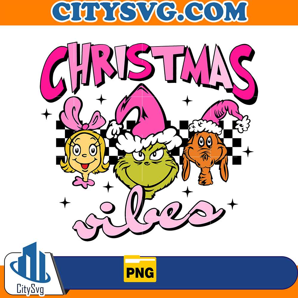 ChristmasVibesGrinchPng