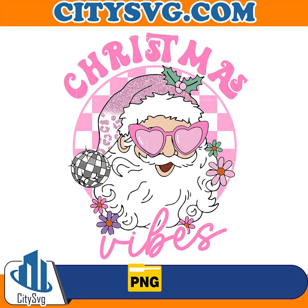 ChristmasVibesPinkPng