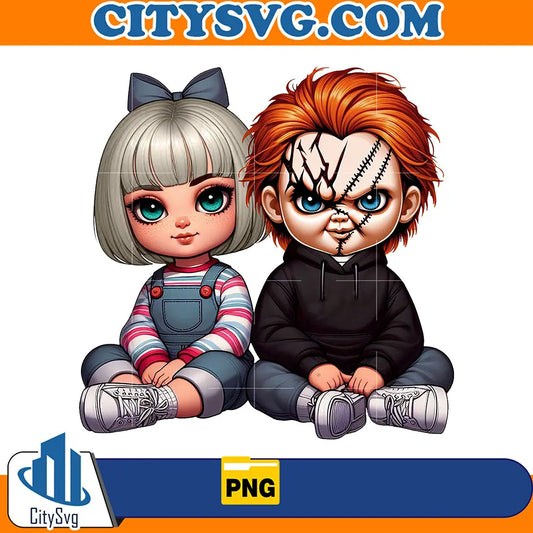 ChuckyAndTiffanyCoupleChicanoValentinePng