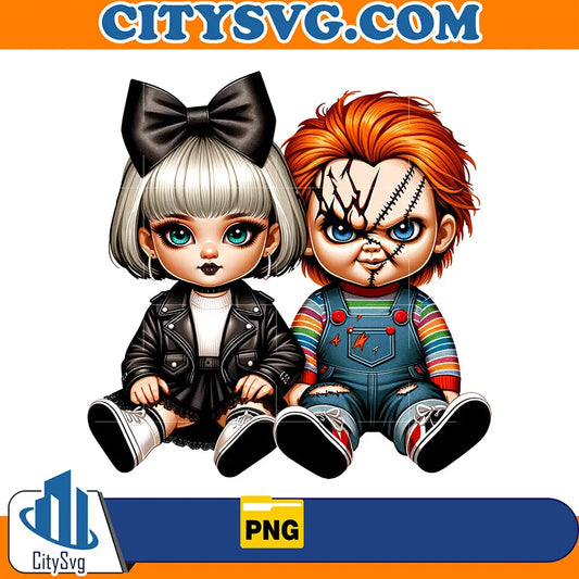 ChuckyAndTiffanyCoupleChicanoValentinePng_2