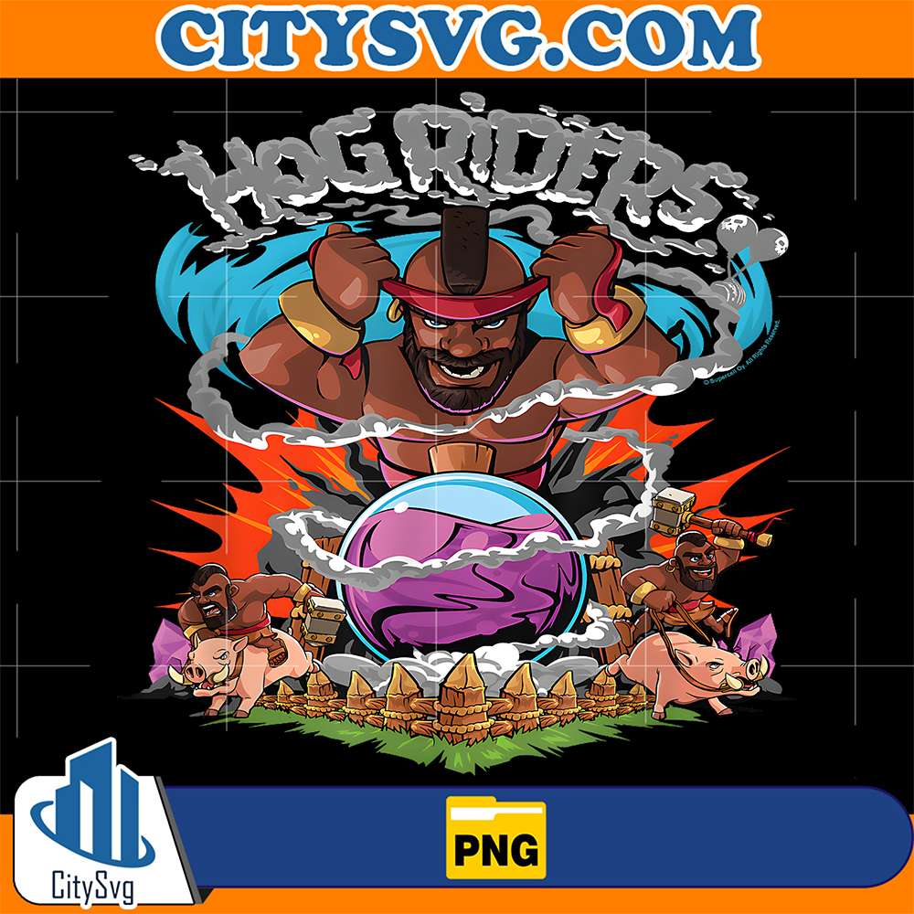 Hog Rider Merch Clash Of Clans Hog Riders Charging Into Battle Png – CITYSVG