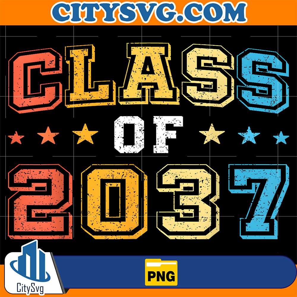 Class-Of-2037-Retro-First-Day-Of-First-Grade-1st-Grade-Png