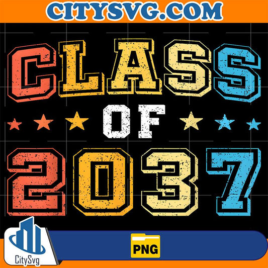 Class-Of-2037-Retro-First-Day-Of-First-Grade-1st-Grade-Png