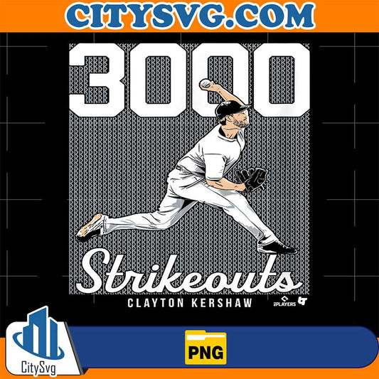 Clayton-Kershaw-3000-Strikeouts-Los-Angeles-Baseball-Png