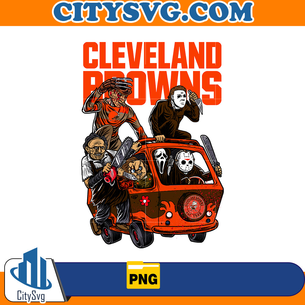 Cleveland American Football Horror Killer Team Halloween Png