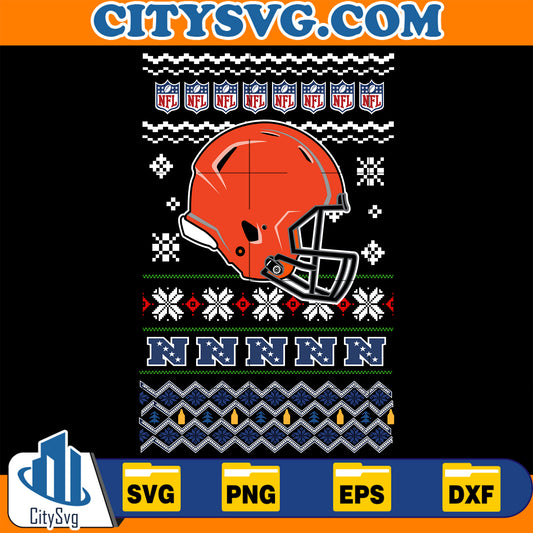 Cleveland Browns Christmas Svg