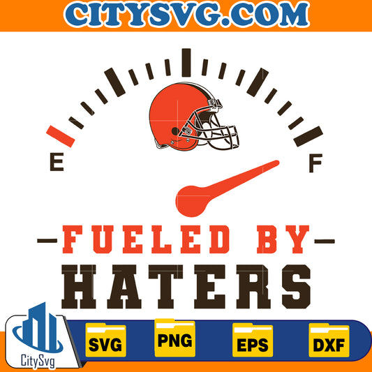 Fueled by Haters, Cleveland Browns Svg