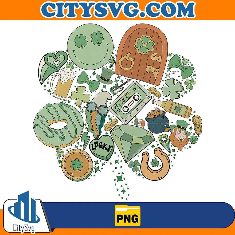 CloverDoodlesStPatricksDayPng