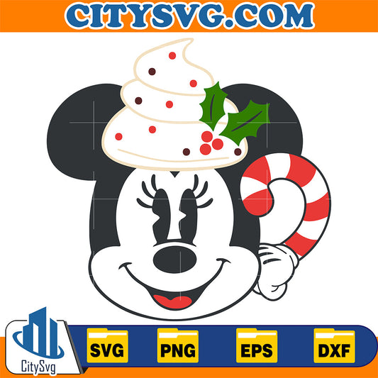 Cocoa Minnie Christmas Svg CitySvg