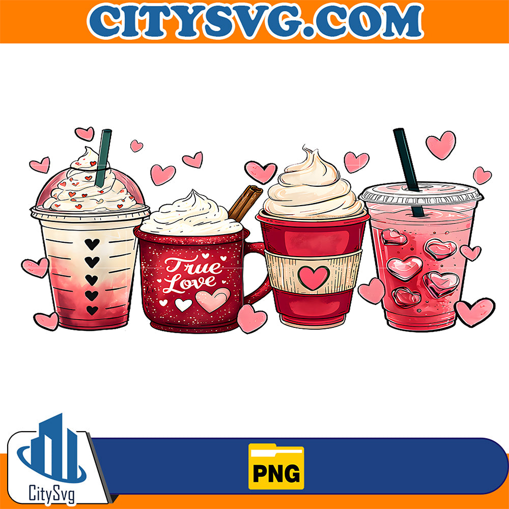 Coffee-Lover-Cups-Latte-Iced-Cream-Valentines-Day-Png