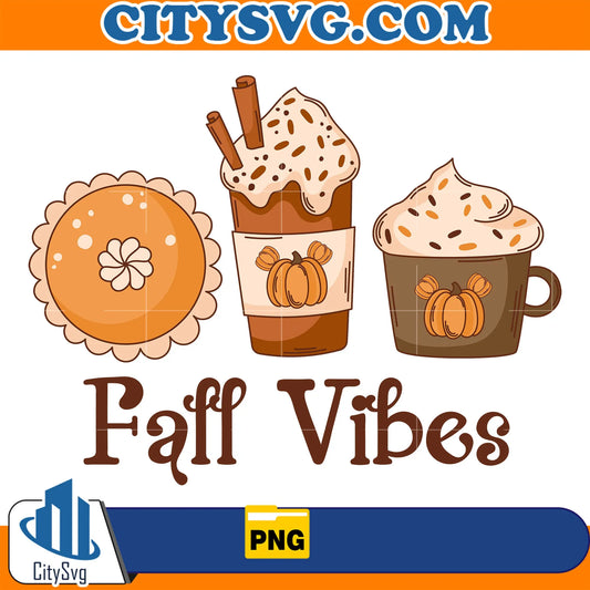 CoffeeFallVibesThanksgivingPng