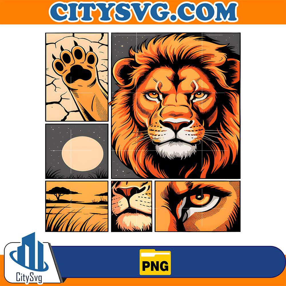 Comic-Strips-Art-Lion-Png