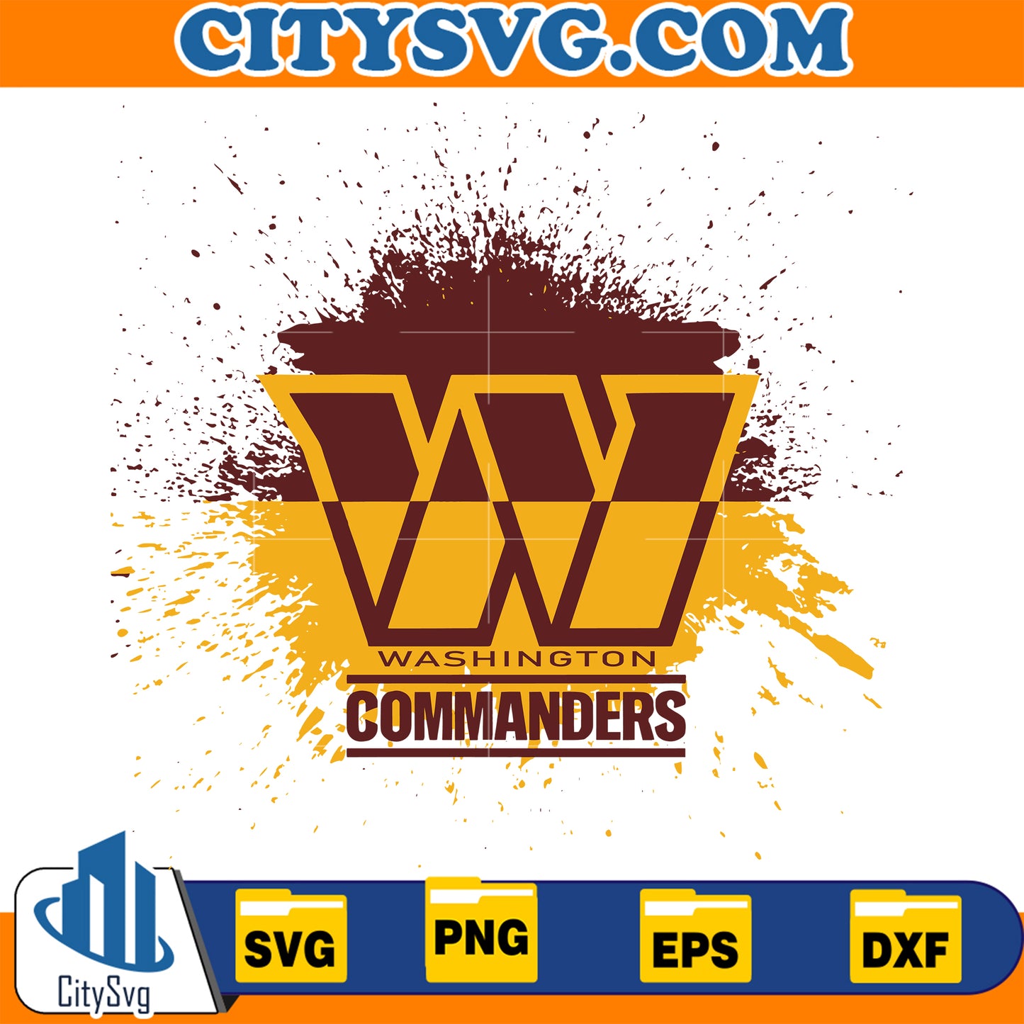 Washington Commanders Football Svg