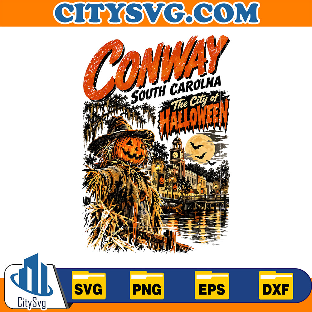 Conway-South-Carolina-The-City-Of-Halloween-Svg