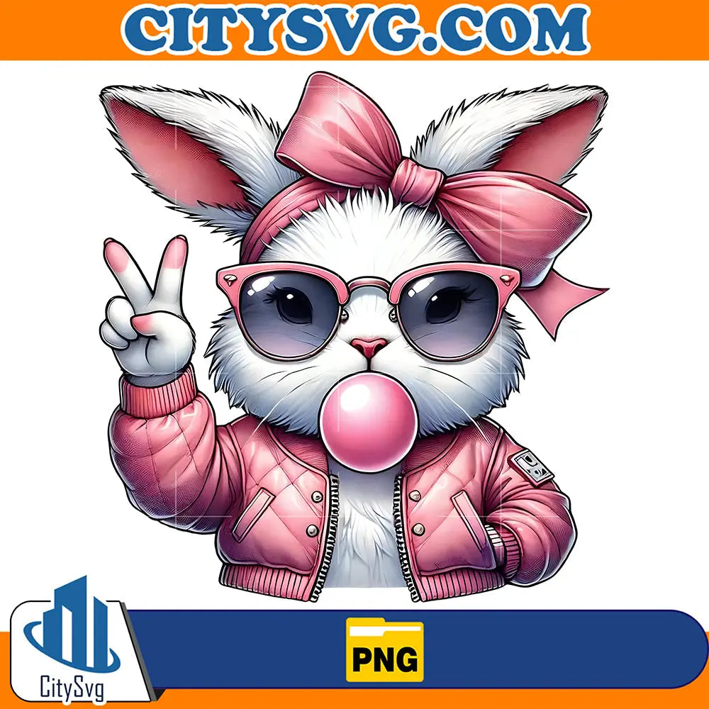 CoolBunnyVibesEasterPng