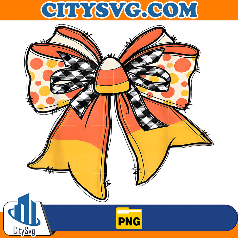Coquette-Bow-Candy-Corn-Thanksgiving-Costume-Png
