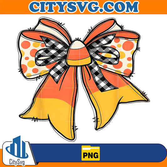 Coquette-Bow-Candy-Corn-Thanksgiving-Costume-Png