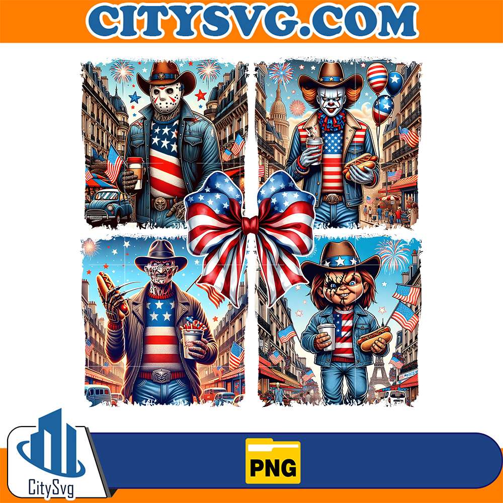 Coquette-Horror-Characters-4th-Of-July-Png