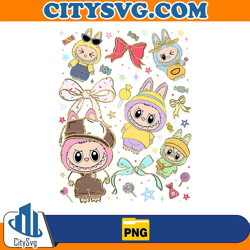 Coquette-Labubu-Bunny-Png