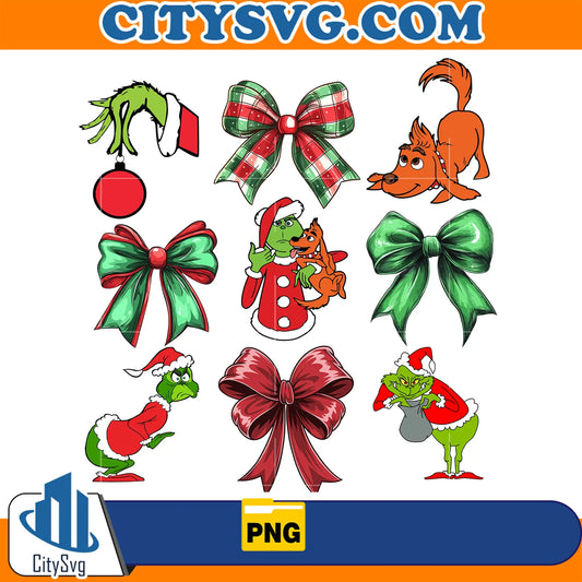 CoquetteGrinchChristmasPng