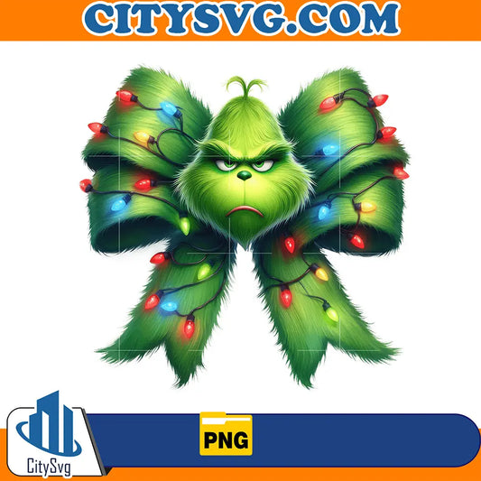 CoquetteGrinchLightChristmasPng
