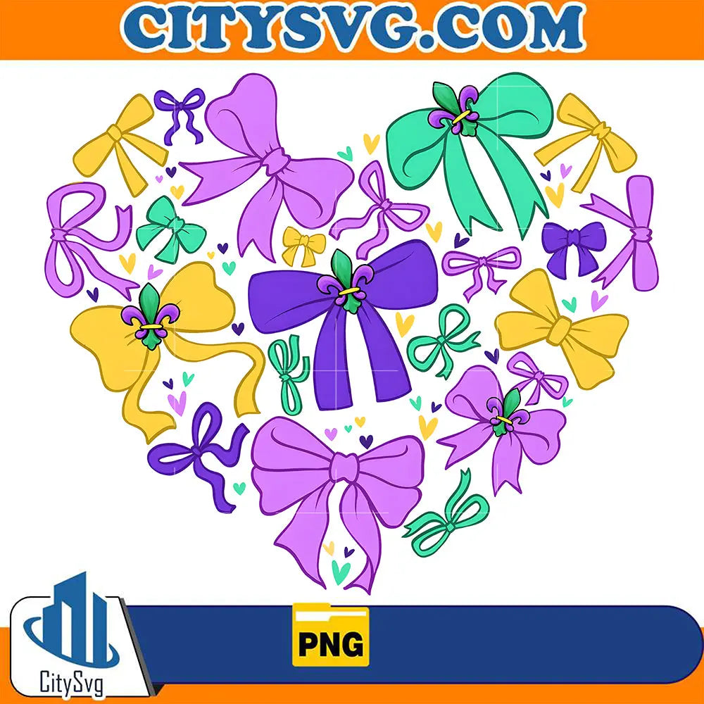 CoquetteMardiGrasHeartPng