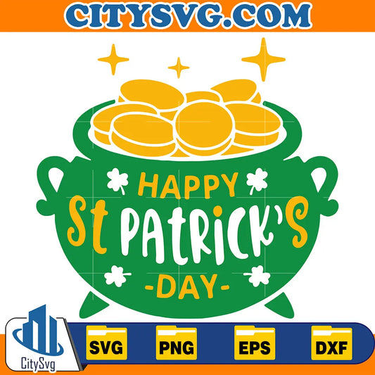 CornucopiaHappyStPatricksDayPotOfGoldSvg