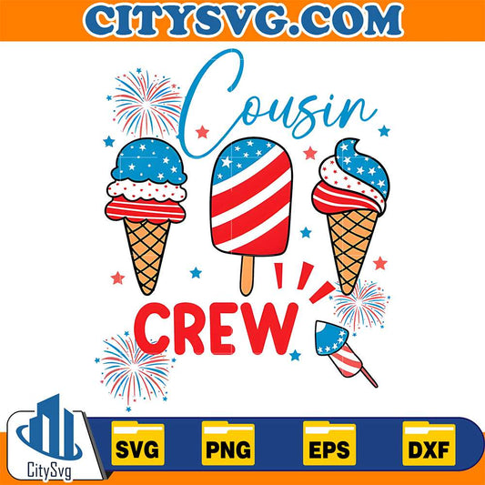 Cousin-Crew-4th-Of-July-Svg