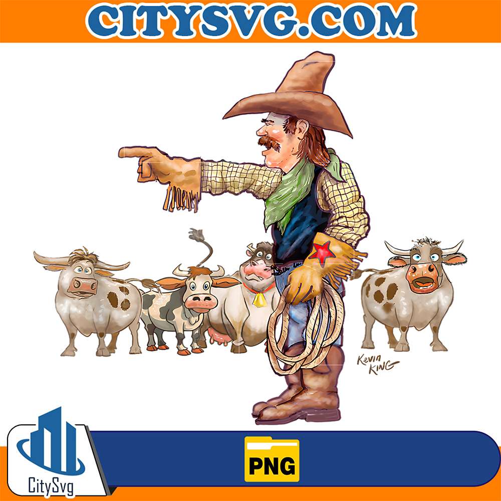 Cowboy-And-Cows-Png