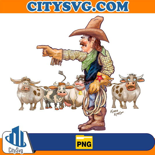 Cowboy-And-Cows-Png