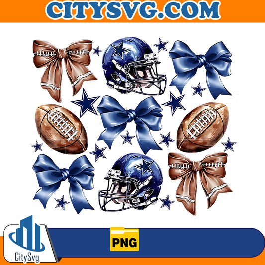 Dallas Cowboys Coquette Bow Png