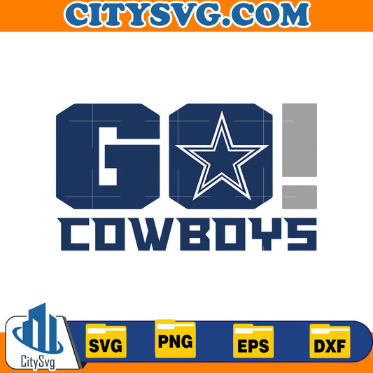 Go Dallas cowboys Svg