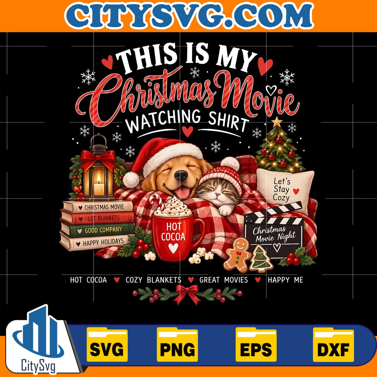 Cozy-Christmas-Movie-Night-Dog-Cat-Hot-Cocoa-Svg