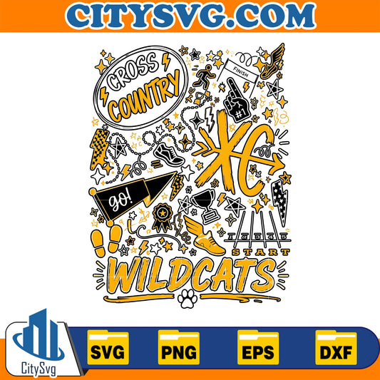Cross-Country-Wildcats-Svg-Wildcats-Running-Team-Svg