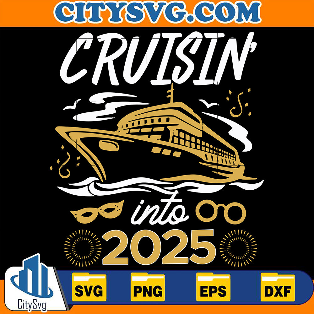 CruisingInto2025NewYearSvg