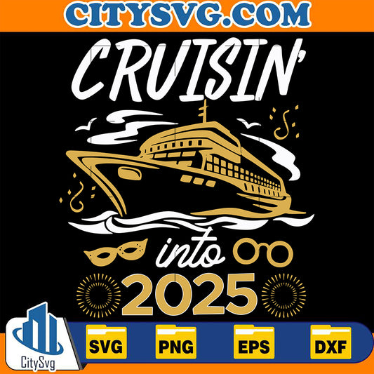 CruisingInto2025NewYearSvg